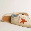 Super-Star voor heren met ster met krokodillenprint en zilverblauwe hielband