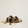 Super-Star voor heren van zwart nappa met studs en witte leren ster