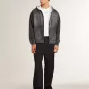Sweatshirt in antraciet met sproeieffect en studs