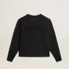 Sweatshirt in gewassen zwart met omgekeerd logo op de achterkant – Jersey Capsule