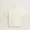 T-shirt in verouderd wit met omgekeerd logo op de achterkant – Jersey Capsule