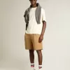 T-shirt in verouderd wit met omgekeerd logo op de achterkant – Jersey Capsule