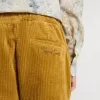 Tabakskleurige chino broek voor jongens met borduursel