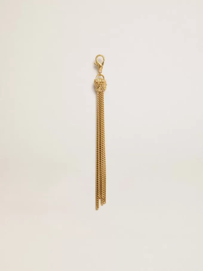 Tassenketting van goudkleurig messing