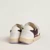 Teen Ball Star in paars glitter met witte leren ster en hielstuk