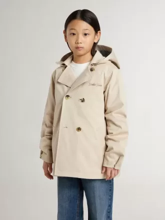 Trenchcoat voor kinderen met uitneembaar binnenvest