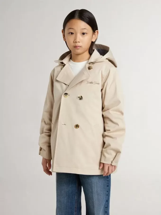 Trenchcoat voor kinderen met uitneembaar binnenvest