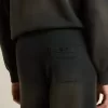Unisex gewassen zwarte joggingbroek