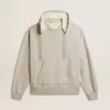 Unisex katoenen sweatshirt met capuchon en print op de achterkant