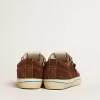 V-Star LTD sneakers voor heren in donkerbruin suède met ton sur ton ster