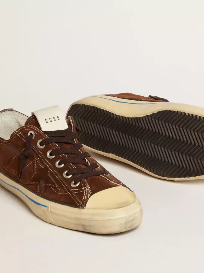 V-Star LTD voor dames in suède met bruine ster