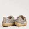 V-Star LTD voor dames in zilver glitter met ijsgrijze suède ster