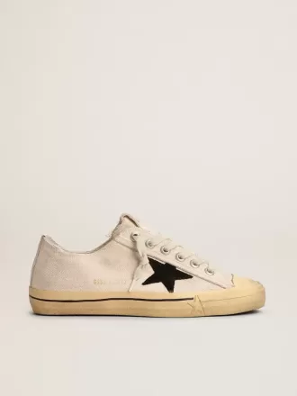 V-Star LTD voor dames met zwarte suède ster en geborduurde letters