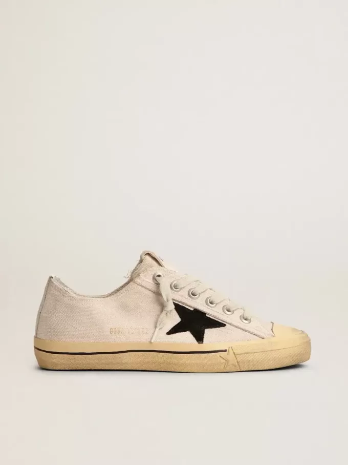 V-Star LTD voor dames met zwarte suède ster en geborduurde letters