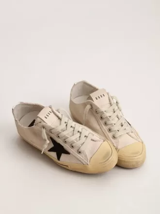 V-Star LTD voor dames met zwarte suède ster en geborduurde letters