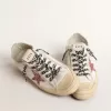 V-Star met roze glitterster en metallic leren hielstuk