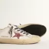 V-Star met roze glitterster en metallic leren hielstuk