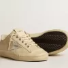 V-Star voor dames in parelmoer suède met zilverkleurige metallic leren ster