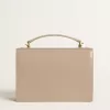 Venezia-tas in beige leer met gouden details