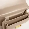 Venezia-tas in beige leer met gouden details