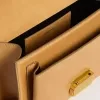 Venezia-tas in okergeel reliëfleer met gouden details