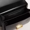 Venezia-tas in zwart leer met gouden details