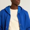 Verouderd wit katoenen T-shirt voor heren met print op de voorkant