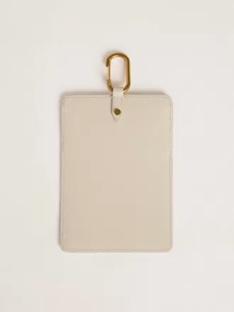 Versleten witte documenthouder