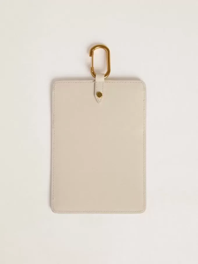 Versleten witte documenthouder