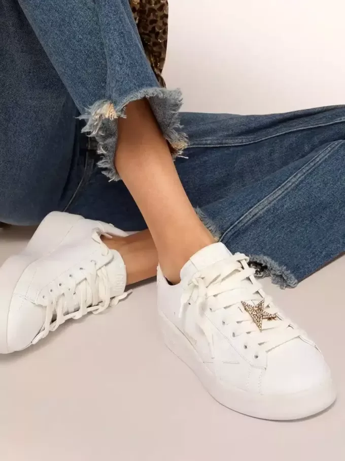 Vetersluiting met sterclip in antiek goudkleur