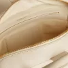 Vita-tas in boterkleurig leer met gouden details