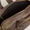 Vita-tas in bruin vintage leer met gouden details