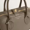 Vita-tas in saliegroen leer met gouden details