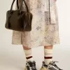 Vita-tas in zwart distressed leer met gouden details