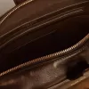 Vita-tas in zwart distressed leer met gouden details