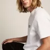 White Star Collection T-shirt met contrasterend zwart logo en ster