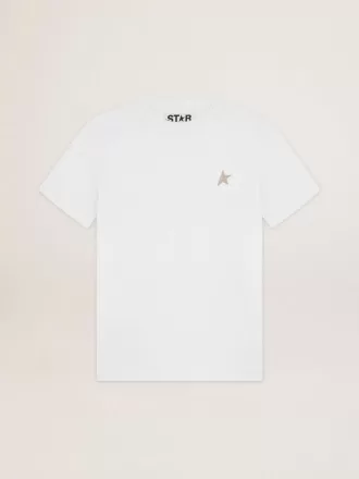 White Star Collection T-shirt met gouden glitterster op de voorkant