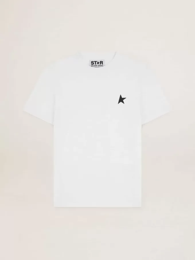 White Star Collection T-shirt met zwarte ster op de voorkant