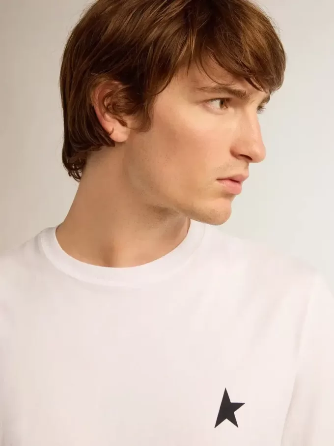 White Star Collection T-shirt met zwarte ster op de voorkant