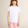 Wit en zilver T-shirt met logo en grote ster in zilveren glitter