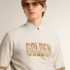 Wit katoenen sweatshirt voor heren met print op de voorkant