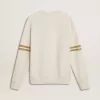 Wit katoenen sweatshirt voor heren met print op de voorkant