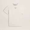Wit katoenen T-shirt voor heren met zwarte letters