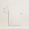 Wit katoenen T-shirt voor heren met zwarte letters