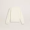 Wit sweatshirt voor meisjes met veelkleurige gouden letters op de voorkant.