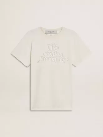 Wit T-shirt voor dames met print op de voorkant