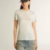 Wit T-shirt voor dames met print op de voorkant