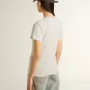 Wit T-shirt voor dames met print op de voorkant