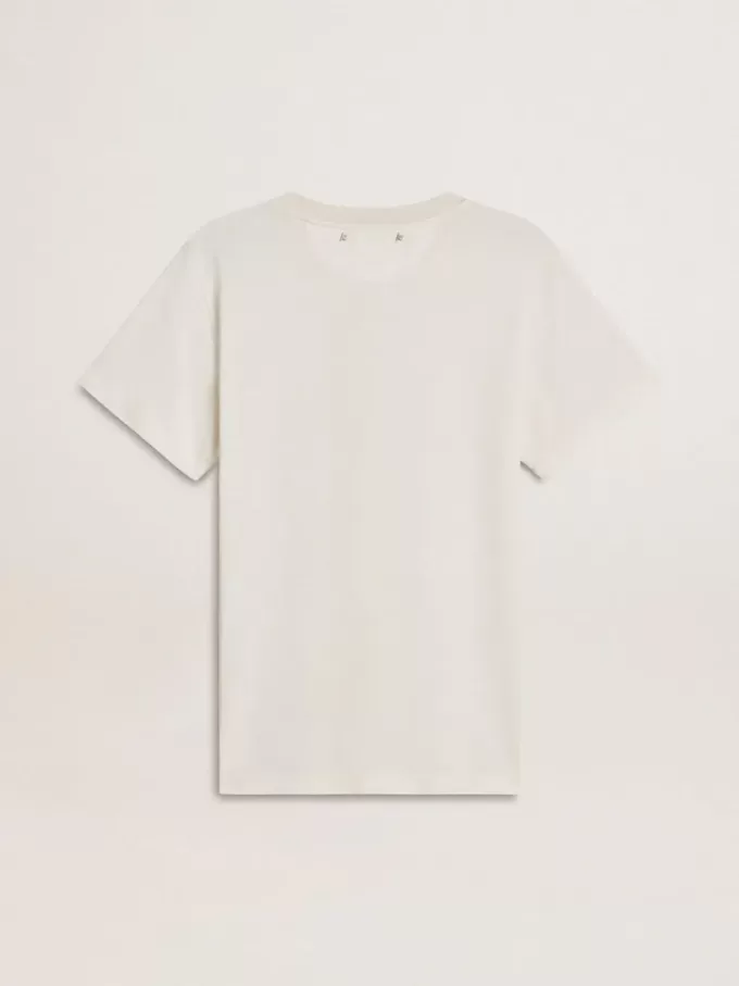 Wit T-shirt voor dames met print op de voorkant