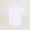 Wit T-shirt voor meisjes met roze glitter en gouden letters
